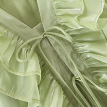 Load image into Gallery viewer, Summer Loose Slimming Niche Overlay Ruffled Long Sleeve