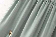 Load image into Gallery viewer, Spring Women Clothing Heavy Embroidery Sequ Shirt Straight Leg Pants