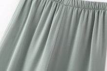 Load image into Gallery viewer, Spring Women Clothing Heavy Embroidery Sequ Shirt Straight Leg Pants