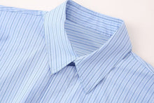Load image into Gallery viewer, Summer Loose Short Pocket Decorative Poplin Shirt