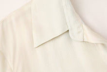 Load image into Gallery viewer, High End Gradient Printing Dyeing Faux Silk Shirt Top Women Spring Fashionable Chiffon Niche Long Sleeve Shirt