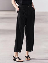 Load image into Gallery viewer, Spring Women Clothing All Match Simple Casual Wrinkle Skinny Pant