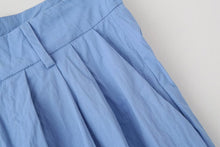 Load image into Gallery viewer, Summer Women Slim Fit Pleated Oblique Shoulder Tops Casual Trousers Suit