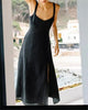 Spring Women Clothing Simple Linen Shoulder Strap Length Dress