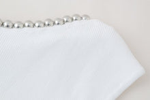 Load image into Gallery viewer, Spring Summer Light Luxury Design Heavy Industry Neckline Beaded Sexy Sleeveless Vest Slim Fit Slimming Top