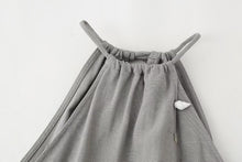 Load image into Gallery viewer, Summer Women Shell Decoration Top Shell Decoration Wide Leg Drawstring Trousers Suit