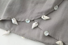 Load image into Gallery viewer, Summer Women Shell Decoration Top Shell Decoration Wide Leg Drawstring Trousers Suit