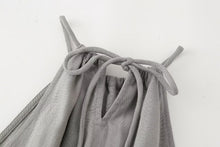 Load image into Gallery viewer, Summer Women Shell Decoration Top Shell Decoration Wide Leg Drawstring Trousers Suit