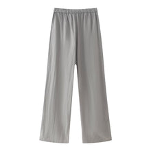 Load image into Gallery viewer, Summer Women Shell Decoration Top Shell Decoration Wide Leg Drawstring Trousers Suit