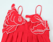 Load image into Gallery viewer, Summer Women Clothing Casual Simple Red Embroidery Sling Maxi Dress