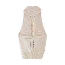 Load image into Gallery viewer, Summer Women Clothing Casual Halter Knitted Sweater Vest
