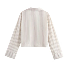 Load image into Gallery viewer, Cardigan Short Contrast Color Loose Top for Women