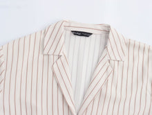 Load image into Gallery viewer, Cardigan Short Contrast Color Loose Top for Women