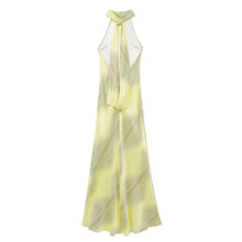 Load image into Gallery viewer, Summer Women Clothing Long Satin Backless Dress