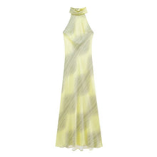 Load image into Gallery viewer, Summer Women Clothing Long Satin Backless Dress