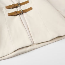 Load image into Gallery viewer, Spring Strap Decoration Soft Coat V Neck Elegant Sexy Metal Buckle Cardigan