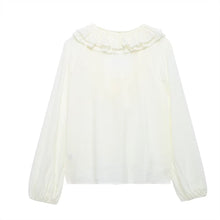 Load image into Gallery viewer, Autumn Women Graceful Fashionable Top Laminated Decoration Long Sleeve Shirt