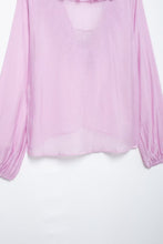 Load image into Gallery viewer, Autumn Women Graceful Fashionable Top Laminated Decoration Long Sleeve Shirt