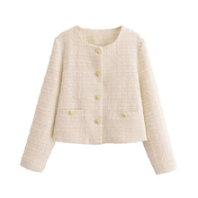 Load image into Gallery viewer, Women Clothing Autumn Winter Graceful Fashionable Classic Woolen Short Coat