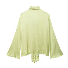 Load image into Gallery viewer, Autumn Women Casual Elegant Graceful Bowknot Decoration Shirt