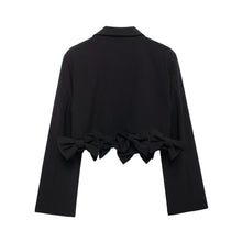 Load image into Gallery viewer, Fall Women Clothing Bowknot Short Casual Blazer