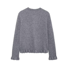Load image into Gallery viewer, Autumn Women Clothing Laminated Decoration Knitted Cardigan Sweater