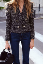 Load image into Gallery viewer, Autumn Women Clothing Short Texture Double Breasted Blazer