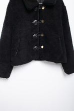 Load image into Gallery viewer, Women Casual Polo Collar Artificial Fur Sheepskin Short Coat