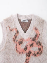 Load image into Gallery viewer, Spring Sweet Bristle Effect Jacquard Vest Sweater