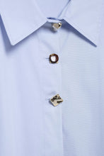 Load image into Gallery viewer, Women Clothing Spring Street Stitching Button Decoration Poplin Shirt
