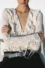 Load image into Gallery viewer, Spring Women Clothing Simple Slim Lace Laminated Decoration Top