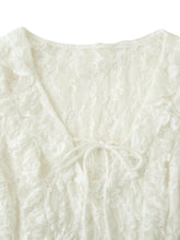 Load image into Gallery viewer, Spring Women Clothing Simple Slim Lace Laminated Decoration Top