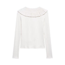 Load image into Gallery viewer, Ruffled Bow Lace up Knitted Cardigan Women Sexy Spring French Lady Temperamental