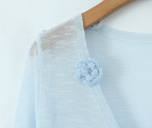 Load image into Gallery viewer, Spring French Vintage Floral Ice Silk Shirt