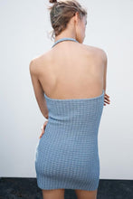Load image into Gallery viewer, Summer Hanging Collar Single Breasted Slim Fit Dress Women
