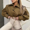 Women Street Personality Pleated Jacket