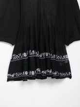 Load image into Gallery viewer, Women Clothing Summer round Neck Embroidered Translucent Long Sleeve Shirt Top Women
