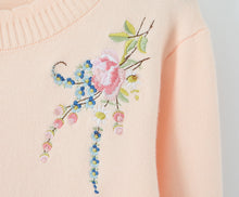 Load image into Gallery viewer, Women Clothing Autumn Exquisite Floral Embroidered Knitwear Sweater Top Coat