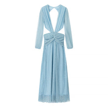 Load image into Gallery viewer, Beach Vacation Sexy Dress Women Summer Cropped Outfit Solid Color Seaside Atmosphere Maxi Dress