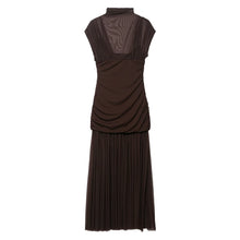Load image into Gallery viewer, Summer Floral Ribbon Silk Net Stitching Dress