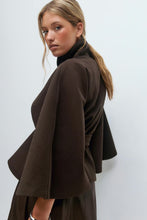 Load image into Gallery viewer, Women Clothing Autumn Winter Graceful Fashionable Loose Waist Woolen Cape Coat