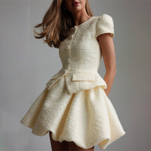 Load image into Gallery viewer, Women Clothing Autumn Women Clothing Short Sleeve Bud Top Skirt Two Piece Suit