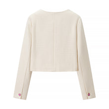 Load image into Gallery viewer, Women Clothing Autumn Classic Fashionable Simple Love Button Design Short Coat