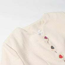 Load image into Gallery viewer, Women Clothing Autumn Classic Fashionable Simple Love Button Design Short Coat