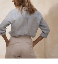 Load image into Gallery viewer, French Women Pure Linen Shirt
