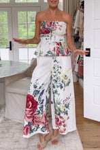 Load image into Gallery viewer, Spring Summer Positioning Printing Corset Sleeveless Casual Vacation Two Piece Set for Women