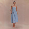 Sexy Summer Sleeveless Denim Sling Dress