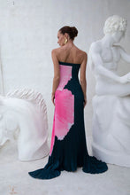 Load image into Gallery viewer, Summer Women Pleated Printed Backless Tube Top Large Swing Dress
