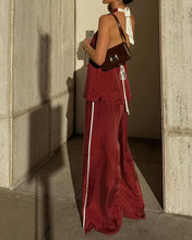 Load image into Gallery viewer, Sleeveless round Neck Solid Color Wide Leg Pants Office Work Pant
