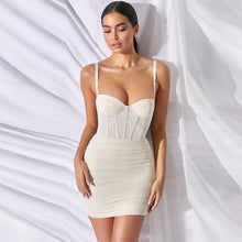Load image into Gallery viewer, Mesh Backless Design Sling Boning Corset Dress